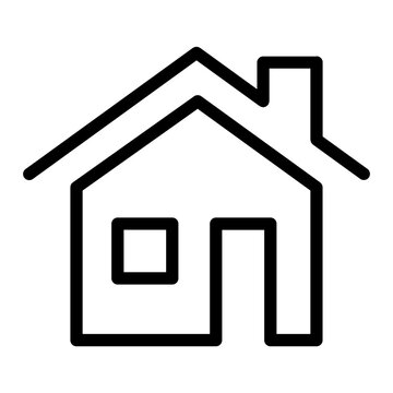 House Home Building Real Estate Icon Line Style