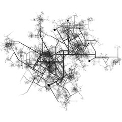 Fototapeta premium Municipal Transportation Authority Route Optimization Study Framework