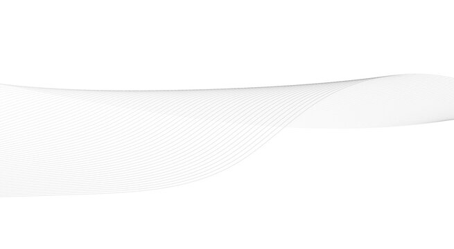Innovation wave line background with smooth shape and black white color. Beautiful waving line in white background color stock illustration