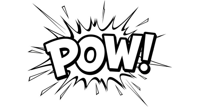 comic book explosion pow