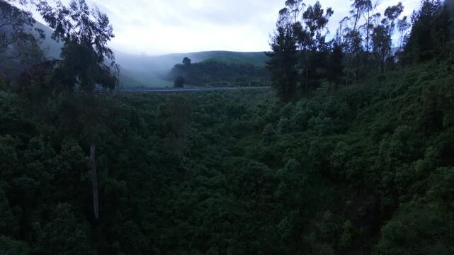 frio y nublado