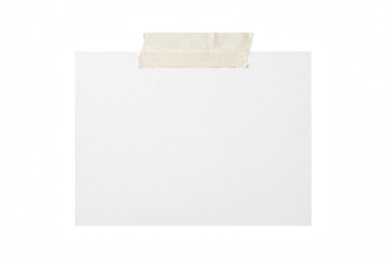 White rectangular paper card with masking tape on top © Ahmed