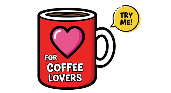 cozy coffee mug for lovers, try me