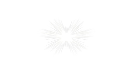 Obraz premium Abstract light burst star shape illustration with soft white rays isolated on a transparent background for graphic design projects