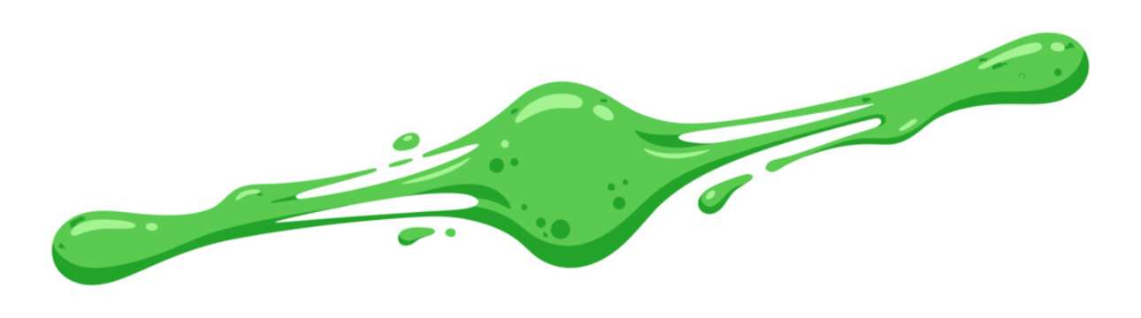 Green Goo Splatter Blob