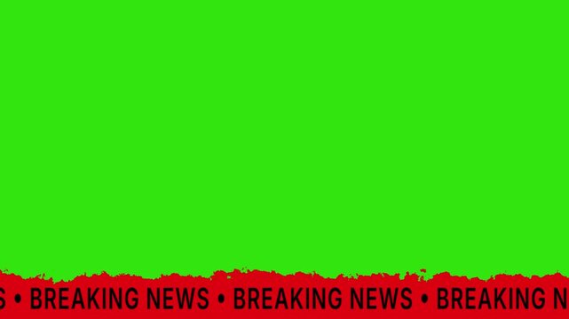 Green Screen Breaking News  Animation