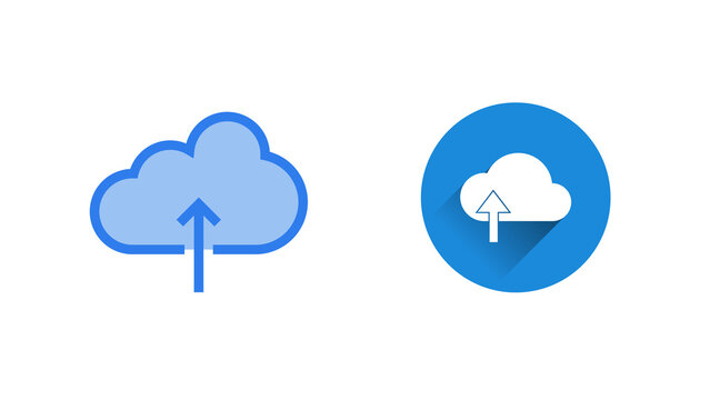 Minimal upload icon isolated on transparent background. Modern PNG symbol for file upload, cloud storage, apps, websites, UI, buttons and graphic design projects.