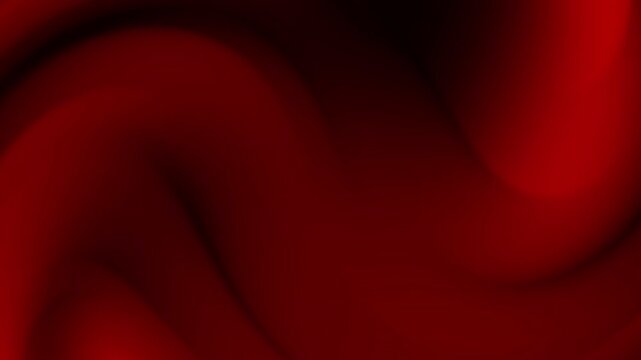 Smooth flowing animation of dark red and black waves gardient with a luxurious velvet-like texture for cinematic backgrounds and elegant presentations.
