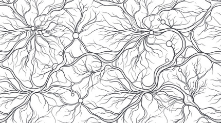 Fototapeta premium Abstract Neural Network Pattern Vector Illustration