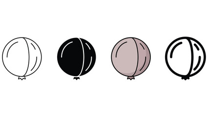 Four different colored balloons are shown © MD