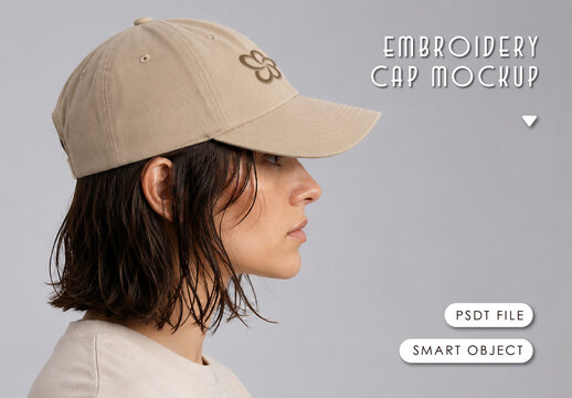 Embroidery Cap Mockup