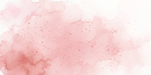 Obraz premium A delicate watercolor background with soft pink and rose hues, featuring subtle textures and scattered speckles, creating a gentle and artistic abstract design.