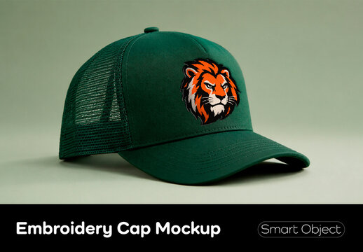 Embroidery Cap Mockup