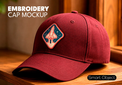 Embroidery Cap Mockup