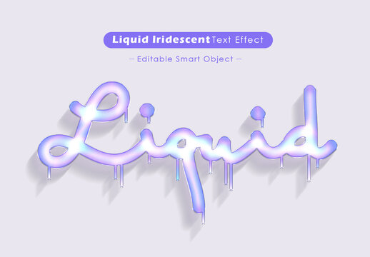 Liquid Iridescent Text Effect
