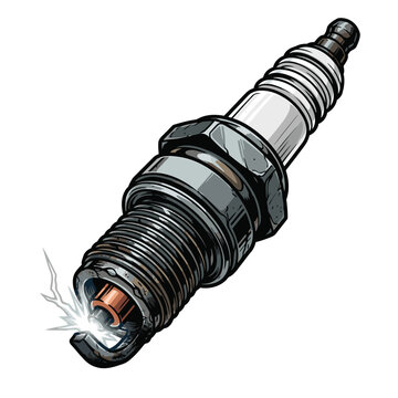 spark plug vector image