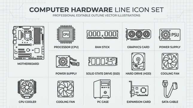set of vector icons for web design