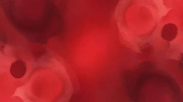 Vibrant red artistic ink wash showing flowing crimson pigments spreading across the canvas to create a passionate and dramatic visual texture for creative design projects and digital art displays