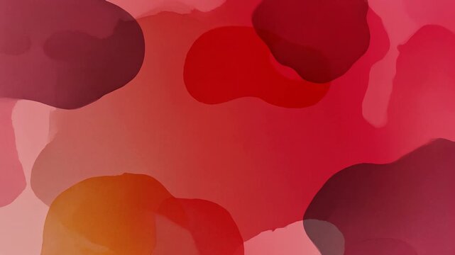 Vibrant crimson artwork featuring organic fluid shapes blending seamlessly across the canvas surface creating a dynamic visual experience for creative design projects and digital artistic