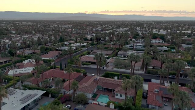 palm springs california at dawn