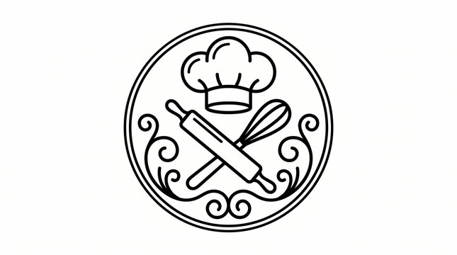 Bakery Chef Tools Icon.