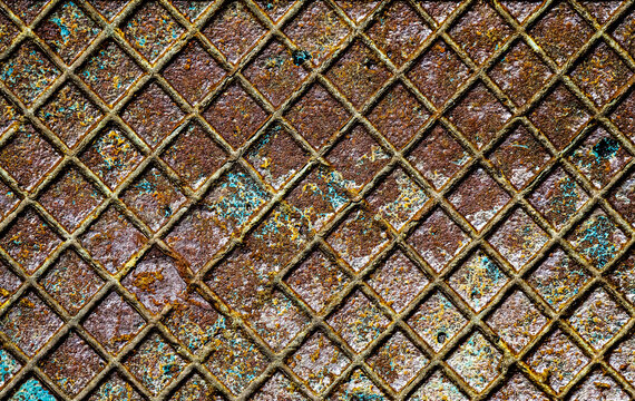 Industrial Grunge Rusty Wall Texture Background &ndash; Weathered Metal, Concrete and Distressed Surface