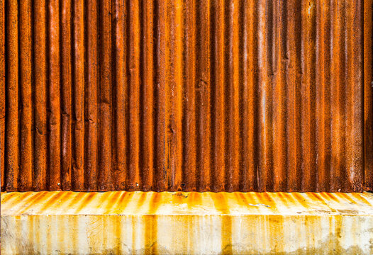 Industrial Grunge Rusty Wall Texture Background &ndash; Weathered Metal, Concrete and Distressed Surface