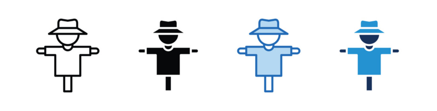 Scarecrow  Icon Collection With Multiple Styles