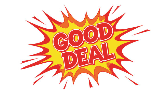 Good Deal Explosion Graphic Comic Style - Business Promotion