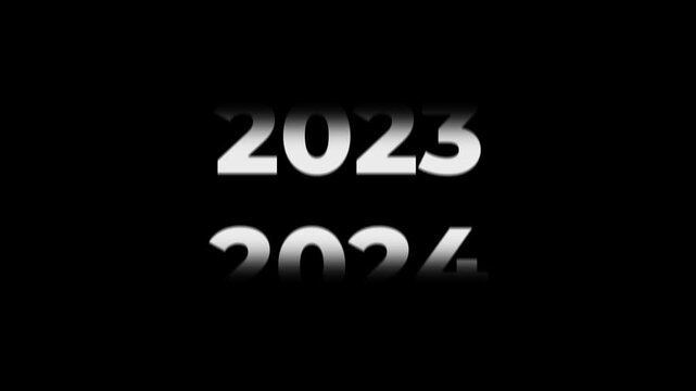 Fast Forward Year Counter Animation 1971 to 2026. Rolling number timeline with motion blur. White text on black background for history, documentary, and time transitions.