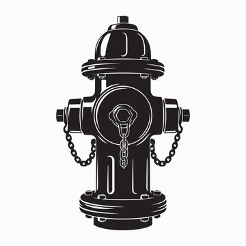 Fire hydrant silhouettes vector