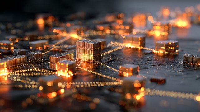 Global logistics and supply chain network visualization