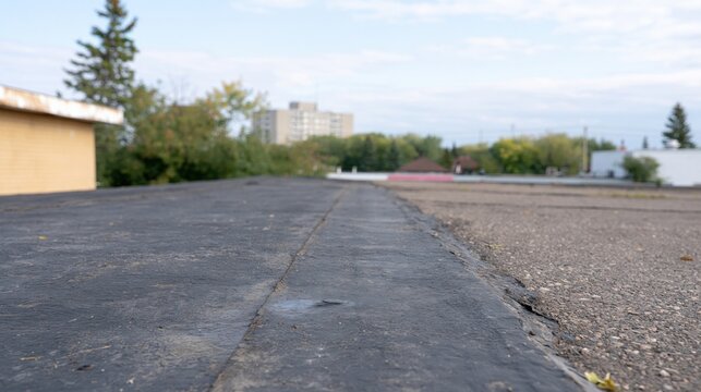 Roof anti-leak coating: this type of coating - bitumen surface - is rather robust solution to prevent moisture penetration