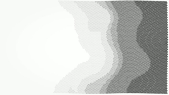 Abstract Halftone Particle Flow from Right Side Seamless Motion Background