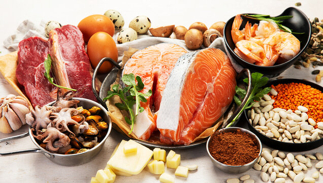 Composition with food products rich in zinc