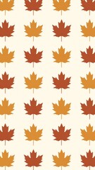 Obraz premium Autumn leaves pattern wallpaper for mobile