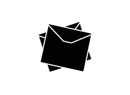 Stack of vinyl records in paper sleeves, flat vector illustration