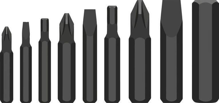 Set of screwdriver bits
