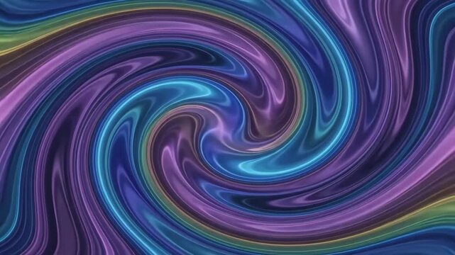Abstract colorful wavy striped background with fluid motion and vibrant rainbow gradients flowing smoothly across the frame