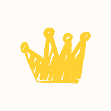 Illustration of an Kids Doodle Crown