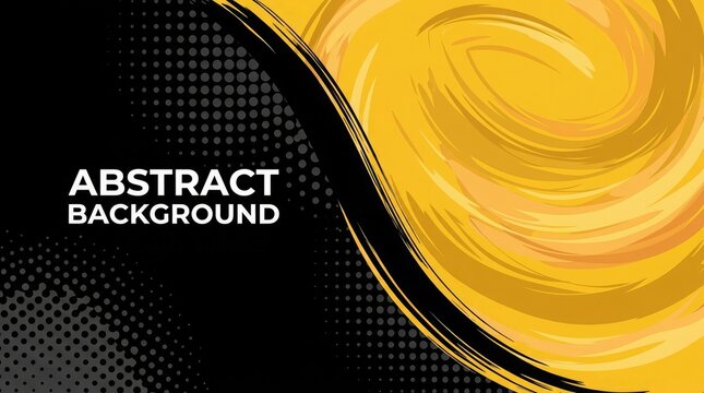Abstract golden swirl background design for a luxury black friday sale event