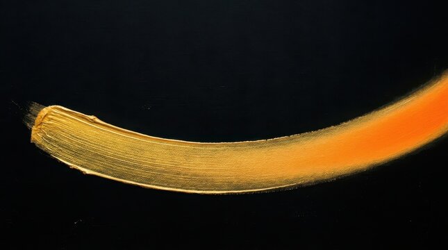 Vibrant golden brush stroke on black background for modern design Liquid, Abstract, Fluid, Gradient, Texture, Mesh