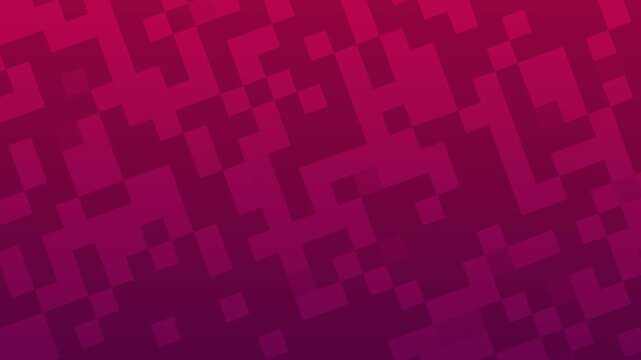 Deep magenta and purple abstract pixel background with glitch geometric block pattern, digital square technology texture, and soft dark gradient.