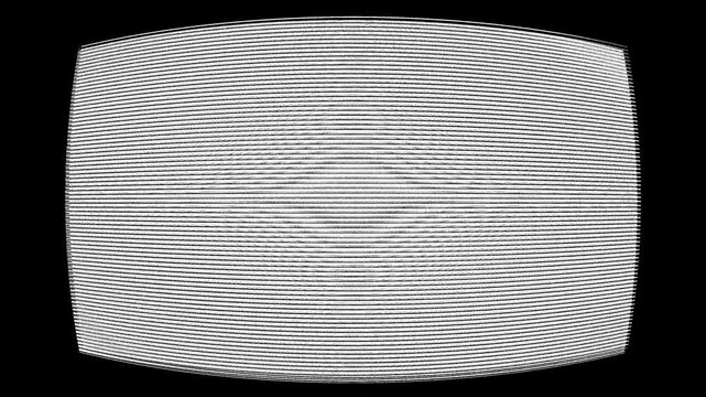 Retro analog CRT screen TV scanline, Glitch VHS scanline texture effect 4K footage.
