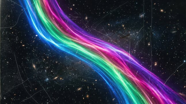Vibrant colorful wave pattern in space for modern digital designs Liquid, Abstract, Fluid, Gradient, Texture, Mesh