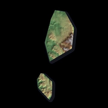 Malta Rotating 3D Relief Map Seamless Loop, Alpha Channel 4K