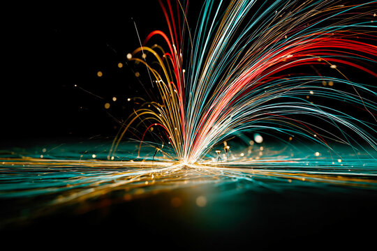 High-Energy Particle Collision Event Visualization &ndash; AI Generative