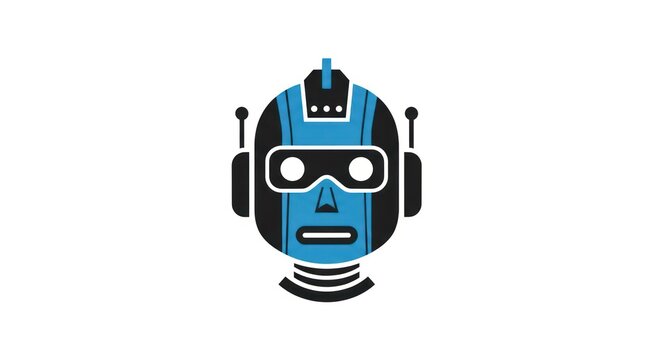 Robot wearing headphones and glasses.