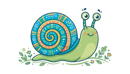 snail animal clipart vector illustration © Nayon
