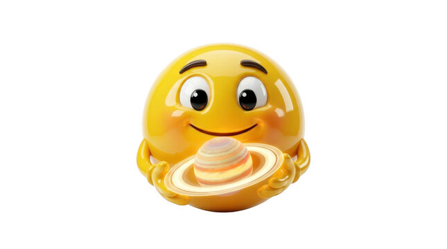 A cheerful cartoon character with a yellow face and a wide smile expressing happiness